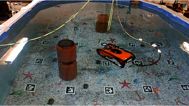 Figure 1 for A Robust Model Predictive Control Approach for Autonomous Underwater Vehicles Operating in a Constrained workspace
