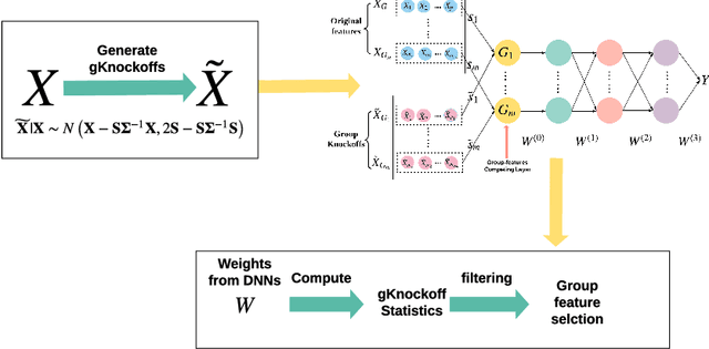 Figure 1 for Deep-gKnock: nonlinear group-feature selection with deep neural network