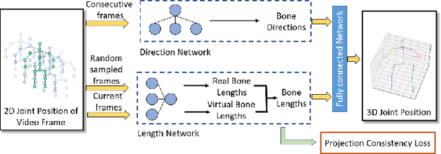 Figure 1 for Motion Projection Consistency Based 3D Human Pose Estimation with Virtual Bones from Monocular Videos