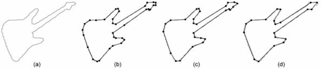 Figure 4 for Contour polygonal approximation using shortest path in networks