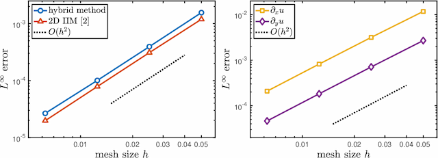 Figure 1 for A hybrid neural-network and finite-difference method for solving Poisson equation with jump discontinuities on interfaces