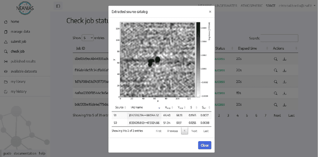 Figure 4 for Astronomical source finding services for the CIRASA visual analytic platform