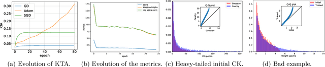 Figure 4 for Spectral evolution and invariance in linear-width neural networks