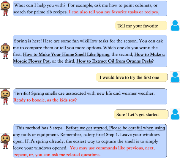 Figure 1 for Roll Up Your Sleeves: Working with a Collaborative and Engaging Task-Oriented Dialogue System