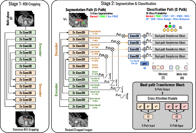 Figure 1 for Meta-information-aware Dual-path Transformer for Differential Diagnosis of Multi-type Pancreatic Lesions in Multi-phase CT