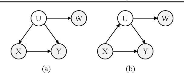 Figure 1 for Causal Discovery with Unobserved Variables: A Proxy Variable Approach