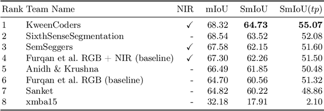 Figure 3 for ICPR 2024 Competition on Safe Segmentation of Drive Scenes in Unstructured Traffic and Adverse Weather Conditions