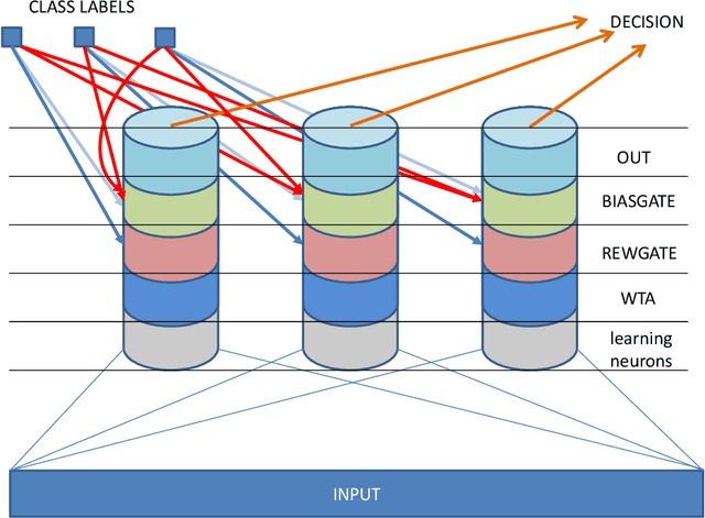 Figure 1 for CoLaNET -- A Spiking Neural Network with Columnar Layered Architecture for Classification