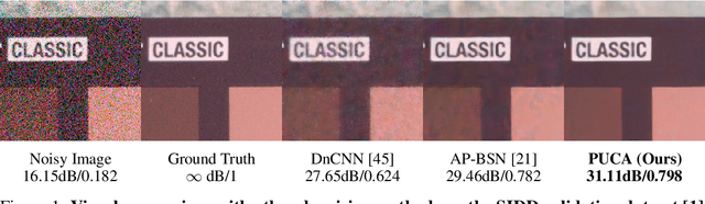 Figure 1 for PUCA: Patch-Unshuffle and Channel Attention for Enhanced Self-Supervised Image Denoising