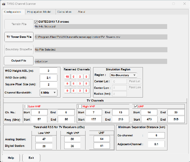 Figure 4 for Universal Scanning GUI Tool for Available and Usable TV White Space (TVWS) Spectrum