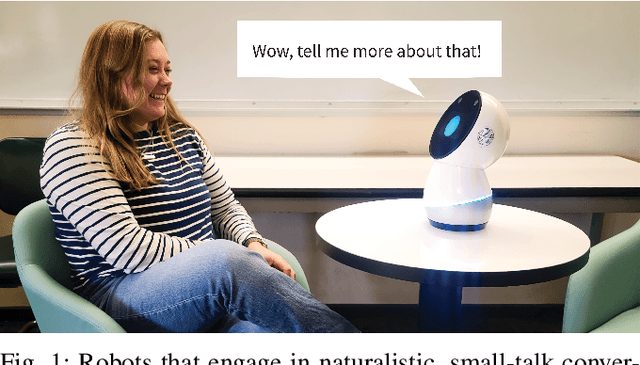 Figure 1 for More than Chit-Chat: Developing Robots for Small-Talk Interactions