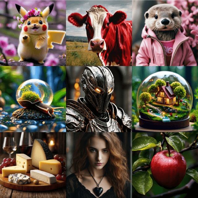 Figure 1 for YaART: Yet Another ART Rendering Technology