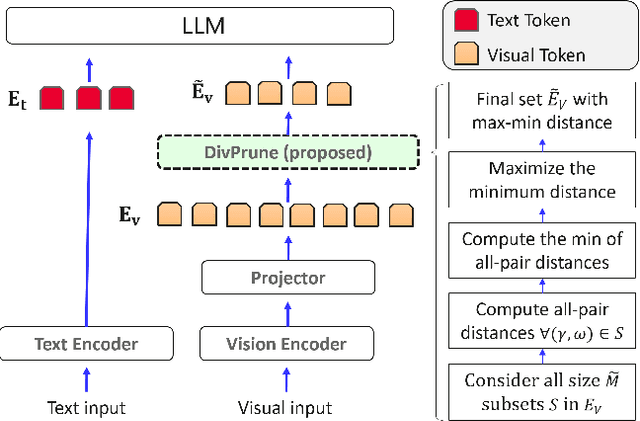 Figure 3 for DivPrune: Diversity-based Visual Token Pruning for Large Multimodal Models