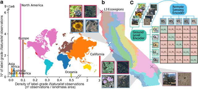 Figure 1 for Contrastive ground-level image and remote sensing pre-training improves representation learning for natural world imagery