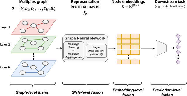 Figure 1 for Representation learning in multiplex graphs: Where and how to fuse information?