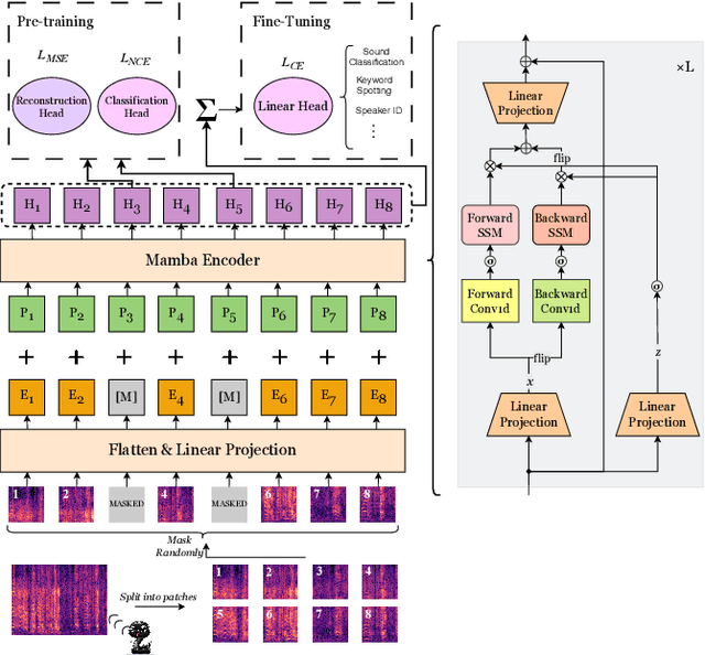 Figure 1 for SSAMBA: Self-Supervised Audio Representation Learning with Mamba State Space Model
