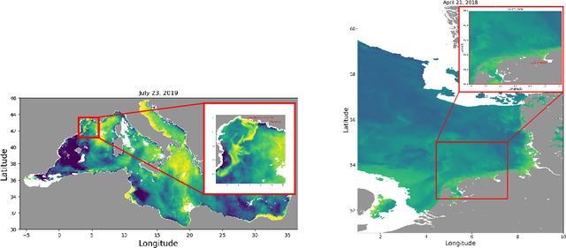 Figure 1 for Generalization performance of neural mapping schemes for the space-time interpolation of satellite-derived ocean colour datasets