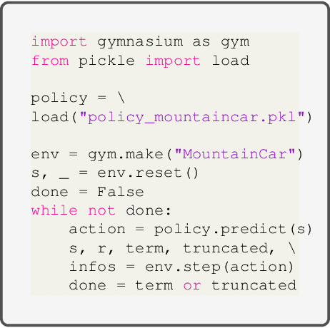 Figure 1 for Evaluating Interpretable Reinforcement Learning by Distilling Policies into Programs