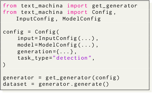 Figure 3 for TextMachina: Seamless Generation of Machine-Generated Text Datasets