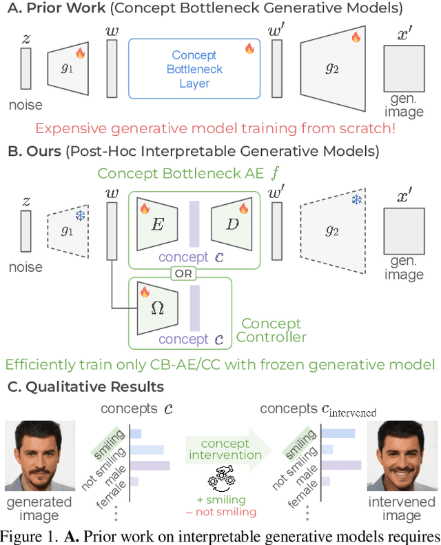 Figure 1 for Interpretable Generative Models through Post-hoc Concept Bottlenecks