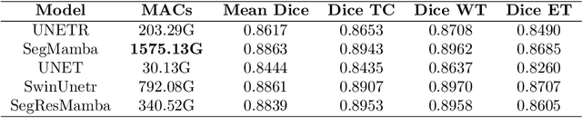 Figure 4 for SegResMamba: An Efficient Architecture for 3D Medical Image Segmentation