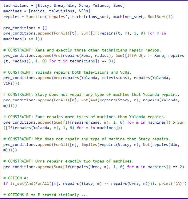 Figure 2 for Instantiation-based Formalization of Logical Reasoning Tasks using Language Models and Logical Solvers