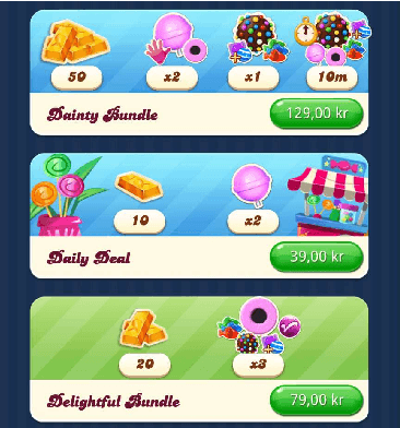 Figure 1 for On a Scale-Invariant Approach to Bundle Recommendations in Candy Crush Saga