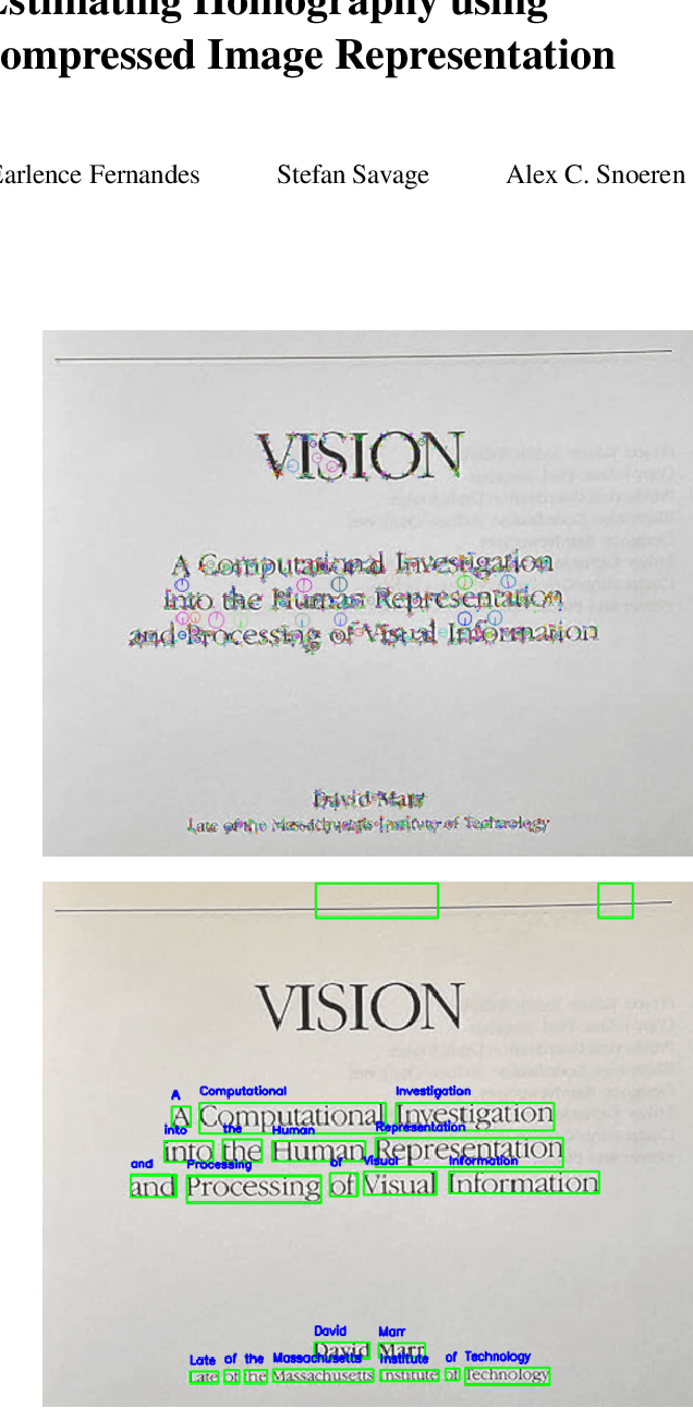 Figure 1 for Words as Geometric Features: Estimating Homography using Optical Character Recognition as Compressed Image Representation