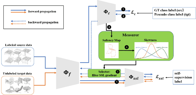 Figure 4 for Locating and Mitigating Gradient Conflicts in Point Cloud Domain Adaptation via Saliency Map Skewness