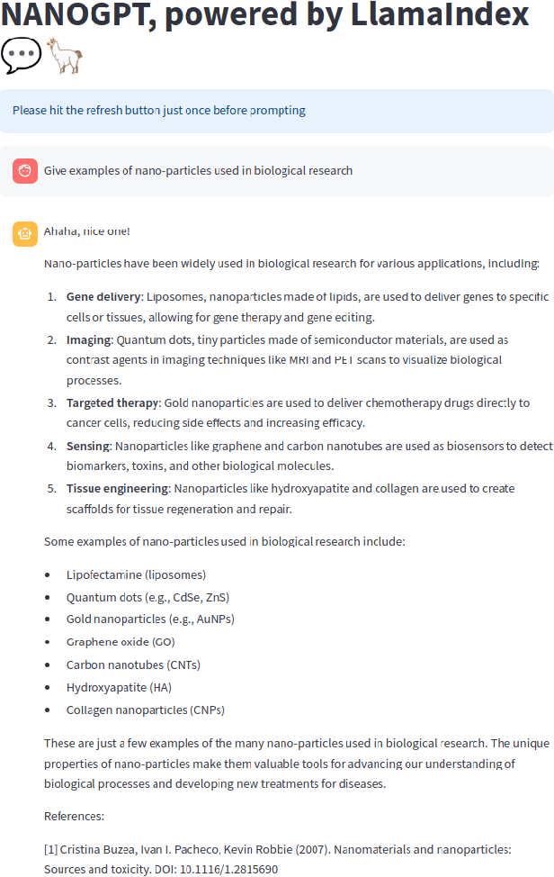 Figure 3 for NANOGPT: A Query-Driven Large Language Model Retrieval-Augmented Generation System for Nanotechnology Research