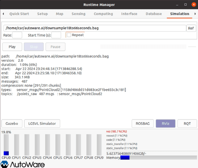 Figure 4 for Overcoming Autoware-Ubuntu Incompatibility in Autonomous Driving Systems-Equipped Vehicles: Lessons Learned