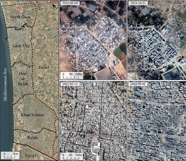 Figure 1 for Active InSAR monitoring of building damage in Gaza during the Israel-Hamas War