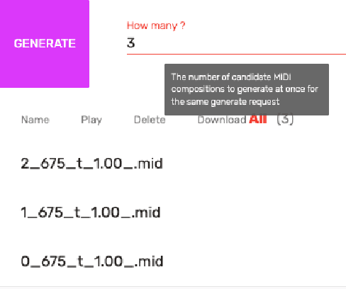 Figure 4 for Calliope: An Online Generative Music System for Symbolic Multi-Track Composition