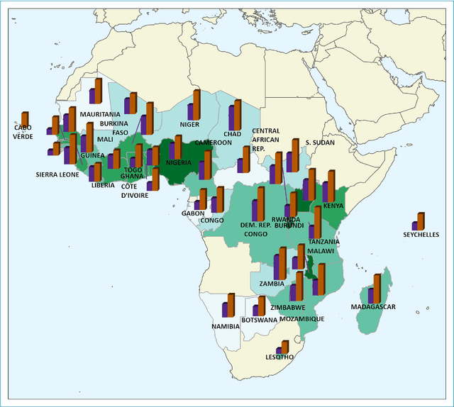 Figure 1 for Predictors of disease outbreaks at continentalscale in the African region: Insights and predictions with geospatial artificial intelligence using earth observations and routine disease surveillance data