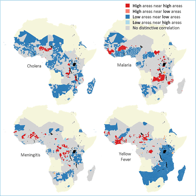 Figure 3 for Predictors of disease outbreaks at continentalscale in the African region: Insights and predictions with geospatial artificial intelligence using earth observations and routine disease surveillance data