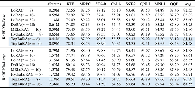 Figure 2 for Beyond Higher Rank: Token-wise Input-Output Projections for Efficient Low-Rank Adaptation