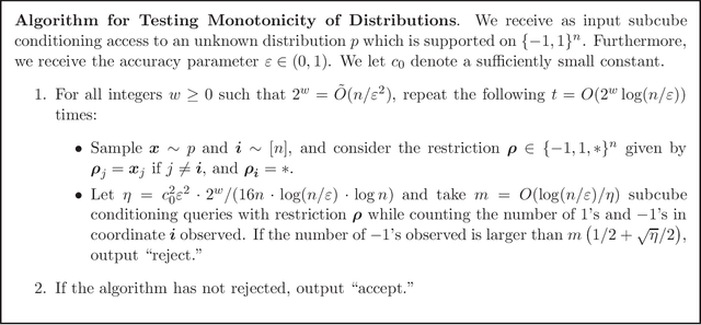 Figure 1 for Monotonicity Testing of High-Dimensional Distributions with Subcube Conditioning