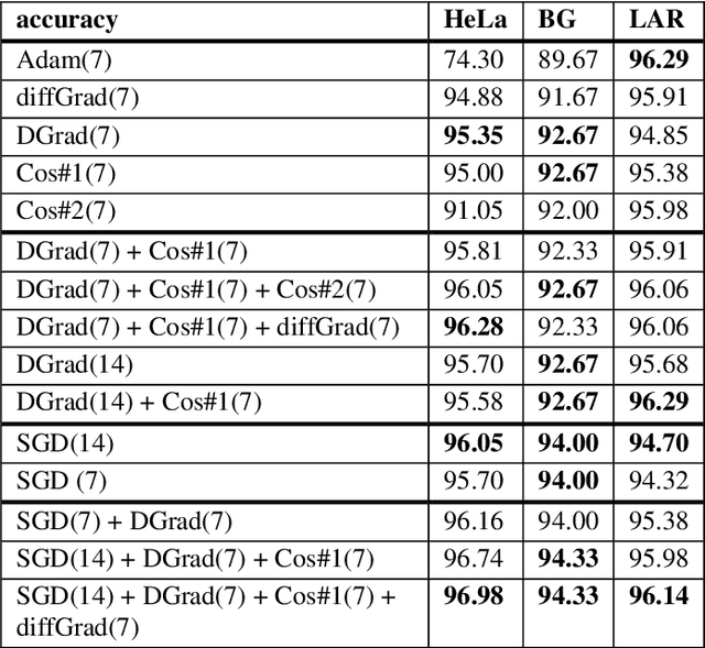 Figure 3 for Exploiting Adam-like Optimization Algorithms to Improve the Performance of Convolutional Neural Networks