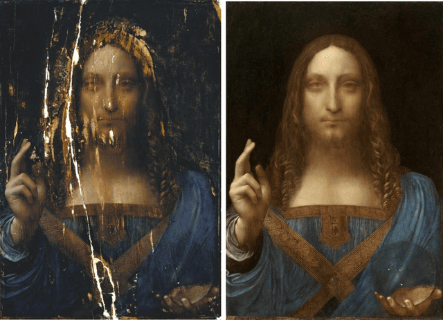 Figure 1 for A Neural Network Looks at Leonardo's Salvator Mundi