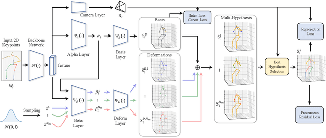 Figure 3 for MHR-Net: Multiple-Hypothesis Reconstruction of Non-Rigid Shapes from 2D Views