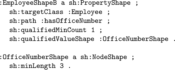 Figure 3 for A Review of SHACL: From Data Validation to Schema Reasoning for RDF Graphs