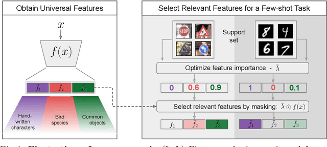 Figure 1 for Selecting Relevant Features from a Universal Representation for Few-shot Classification