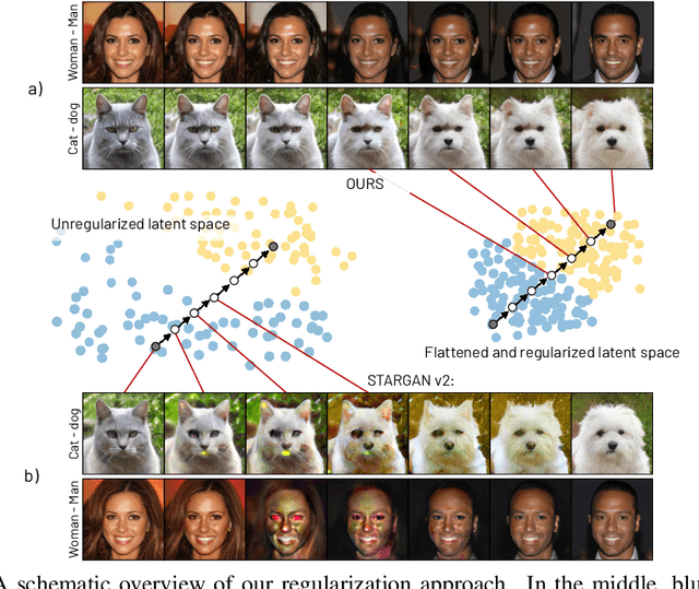 Figure 1 for Smooth image-to-image translations with latent space interpolations