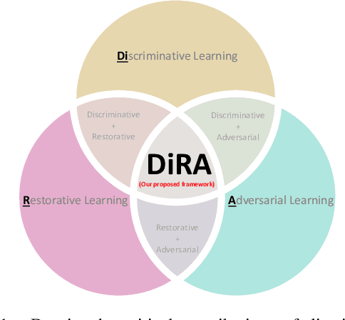 Figure 1 for DiRA: Discriminative, Restorative, and Adversarial Learning for Self-supervised Medical Image Analysis