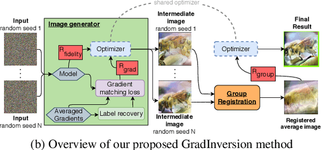Figure 1 for See through Gradients: Image Batch Recovery via GradInversion