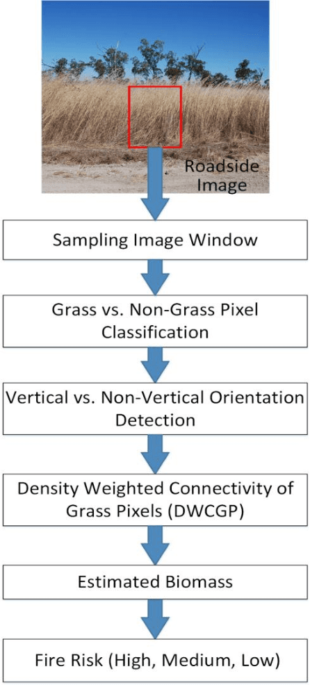 Figure 3 for Density Weighted Connectivity of Grass Pixels in Image Frames for Biomass Estimation