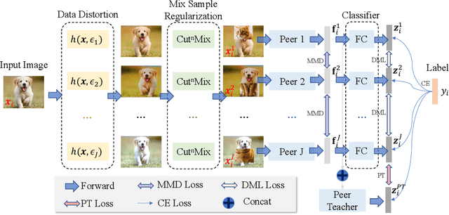 Figure 1 for Online Distillation with Mixed Sample Augmentation