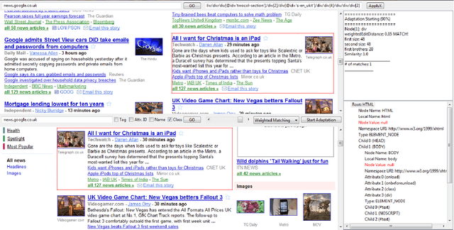 Figure 3 for Automatic Wrapper Adaptation by Tree Edit Distance Matching