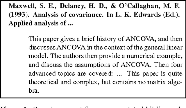 Figure 1 for Using the Annotated Bibliography as a Resource for Indicative Summarization