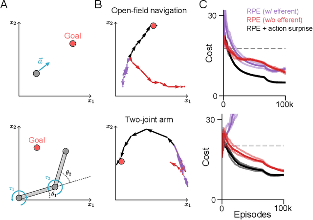 Figure 2 for Action-modulated midbrain dopamine activity arises from distributed control policies